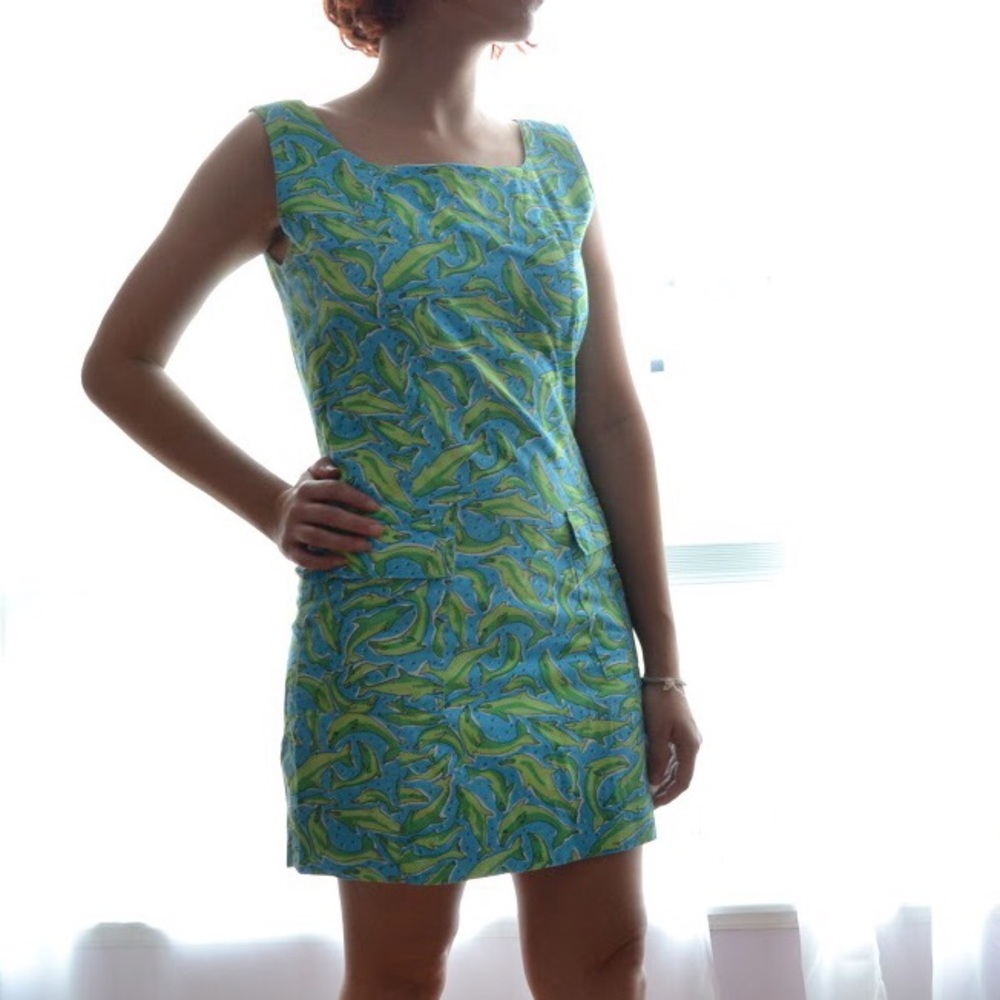 NWOT Lilly Pulitzer Dolphin Print Mini Dress 🐬